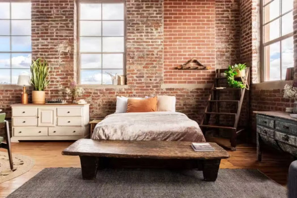 Exposed Brick Light-filled Ny Library Corner Loft