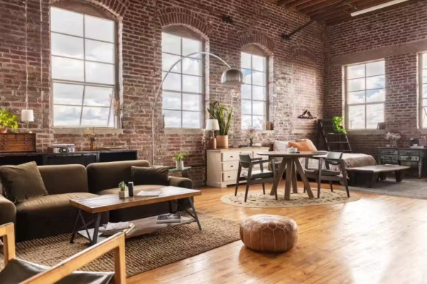 Exposed Brick Light-filled Ny Library Corner Loft