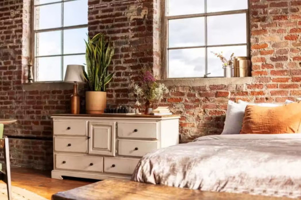 Exposed Brick Light-filled Ny Library Corner Loft