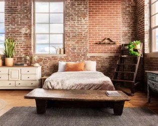 Exposed Brick Light-filled Ny Library Corner Loft