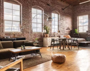 Exposed Brick Light-filled Ny Library Corner Loft