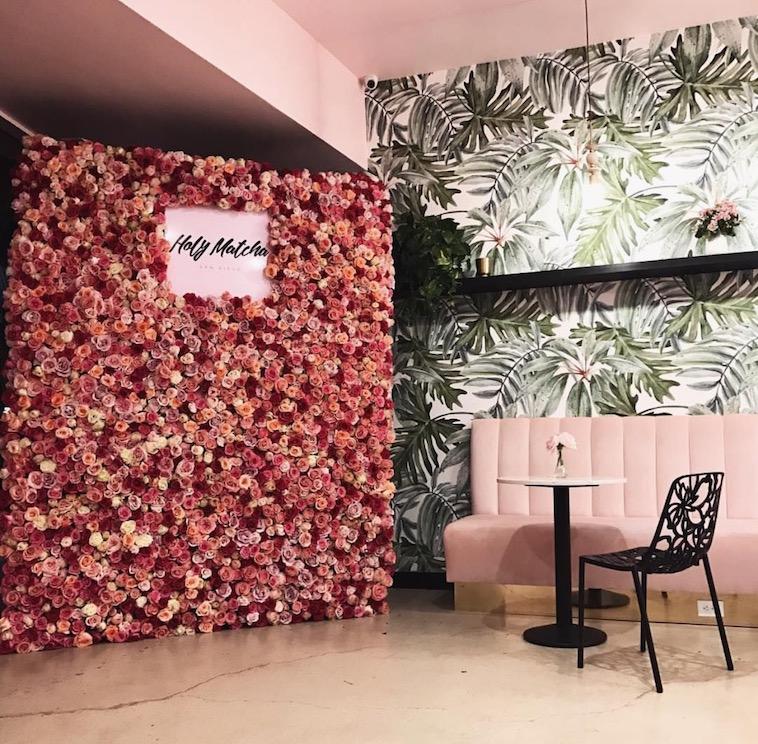 This Brand New Pink & Palm Matcha Cafe In San Diego Is